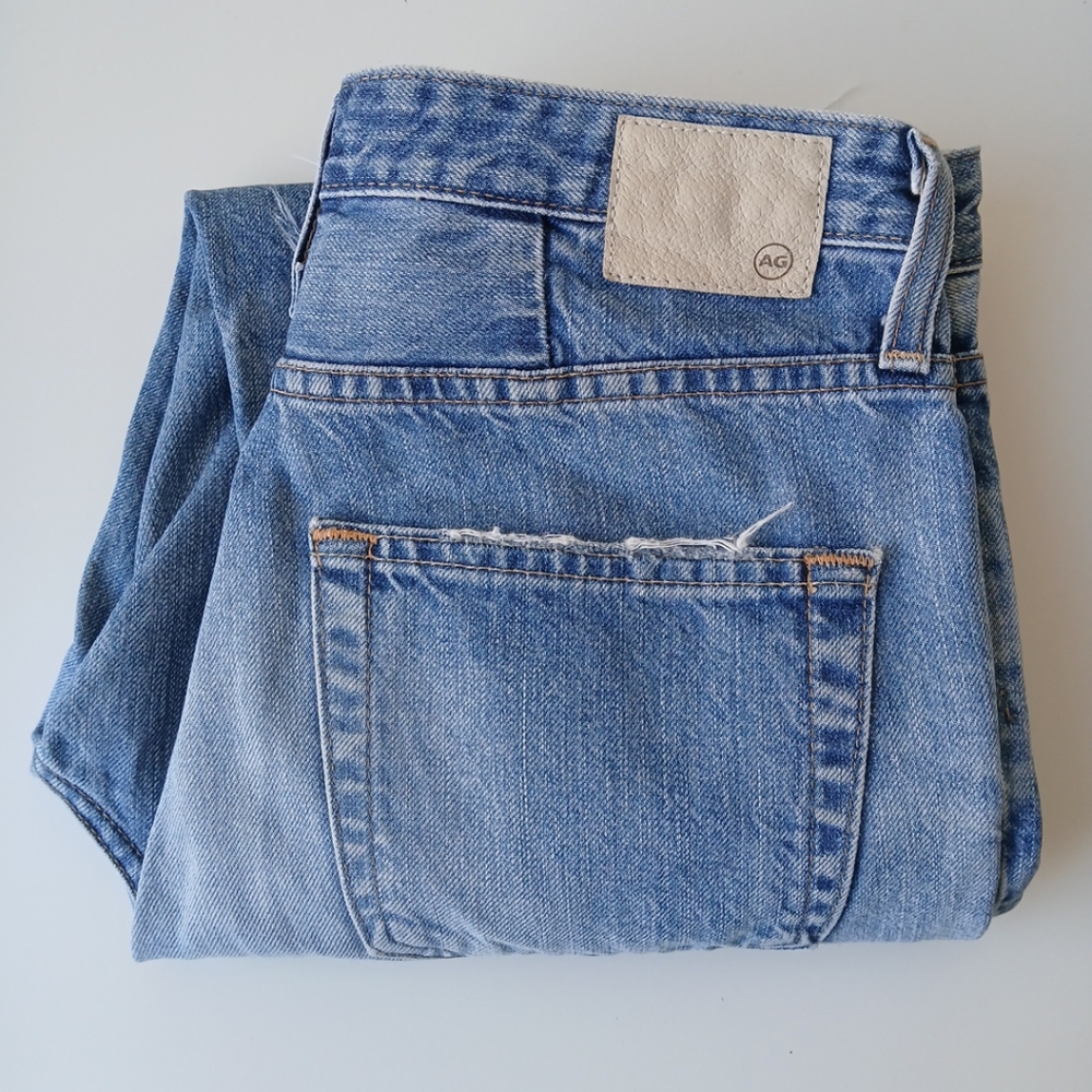 AG The Phoebe Patchwork Tapered Leg Jeans Women's 27 - Picture 6 of 6